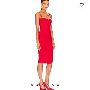 Allure Midi Dress - 
Model Measurements:Height 5'10.5" Bust 34 Waist 24 Hips 34